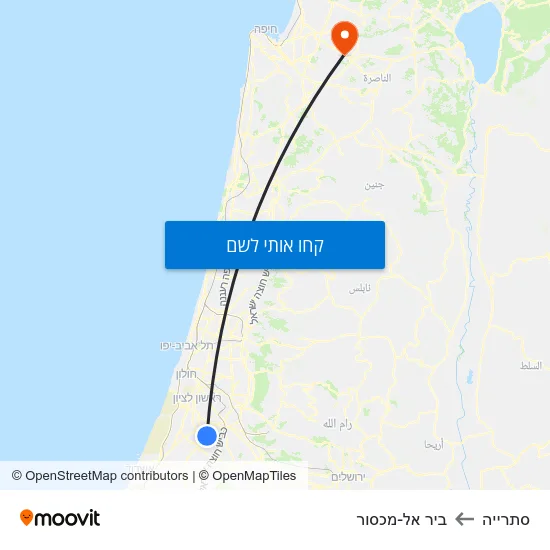 מפת סתרייה לביר אל-מכסור