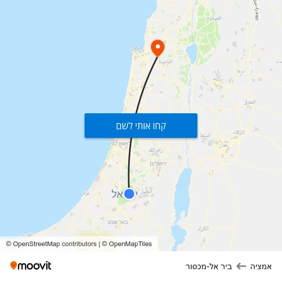 מפת אמציה לביר אל-מכסור