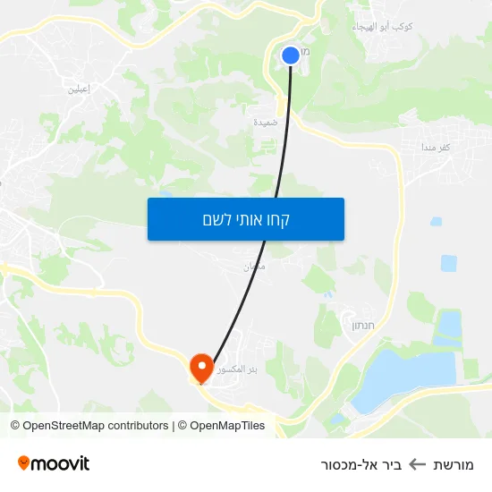 מפת מורשת לביר אל-מכסור