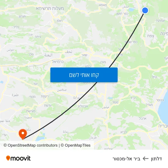 מפת דלתון לביר אל-מכסור