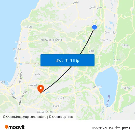 מפת דישון לביר אל-מכסור