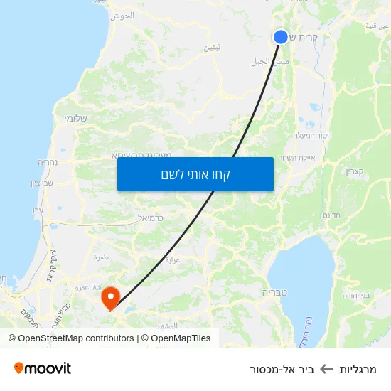 מפת מרגליות לביר אל-מכסור