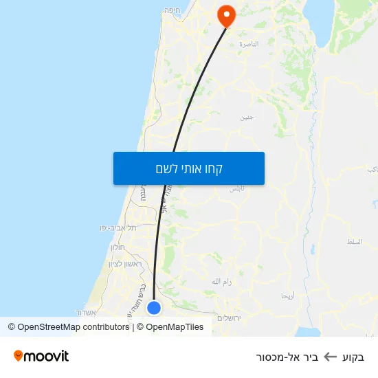 מפת בקוע לביר אל-מכסור