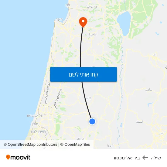 מפת שילה לביר אל-מכסור