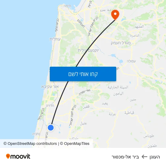 מפת העוגן לביר אל-מכסור