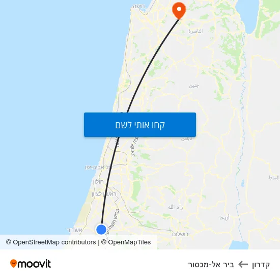 מפת קדרון לביר אל-מכסור
