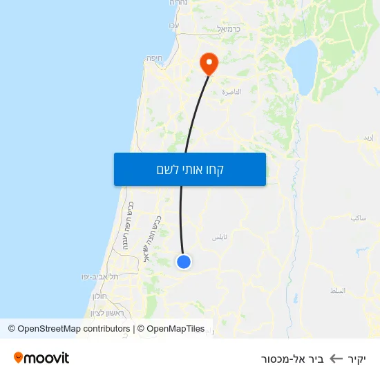 מפת יקיר לביר אל-מכסור