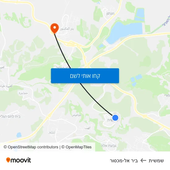 מפת שמשית לביר אל-מכסור