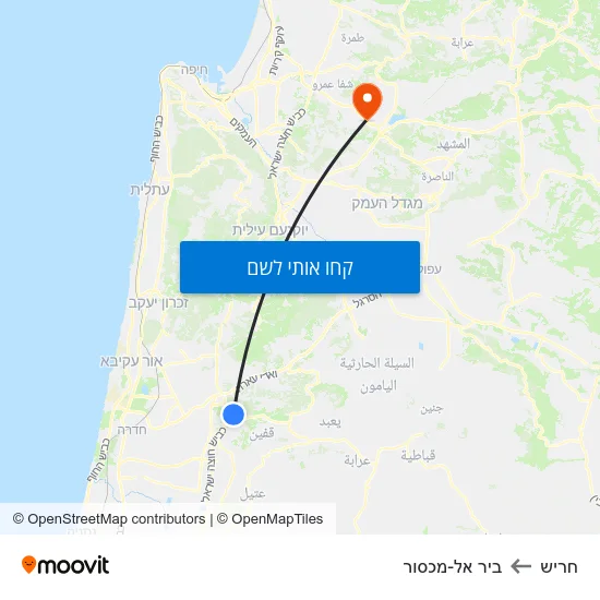 מפת חריש לביר אל-מכסור