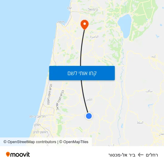 מפת רחלים לביר אל-מכסור