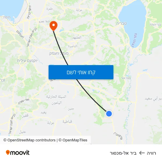 מפת רוויה לביר אל-מכסור