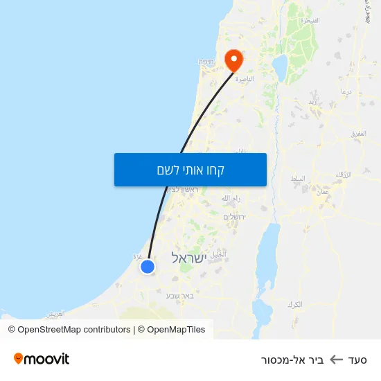 מפת סעד לביר אל-מכסור