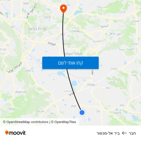 מפת חבר לביר אל-מכסור