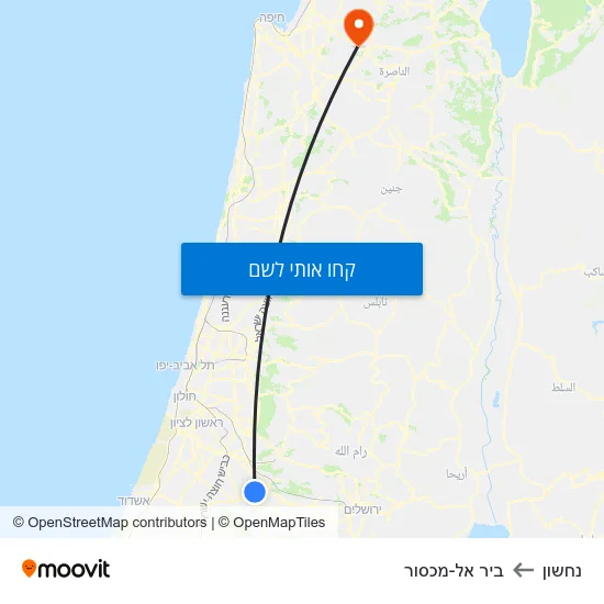מפת נחשון לביר אל-מכסור