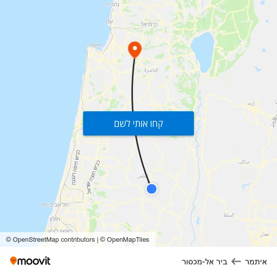 מפת איתמר לביר אל-מכסור