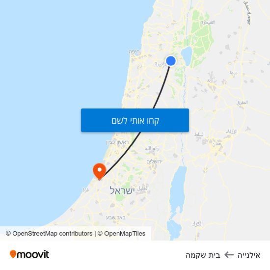 מפת אילנייה לבית שקמה