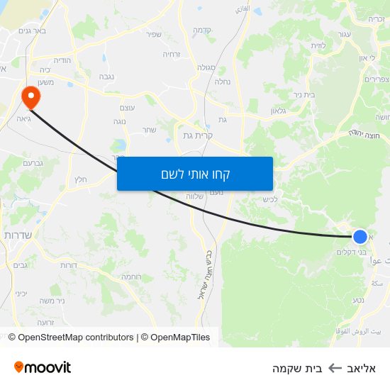 מפת אליאב לבית שקמה