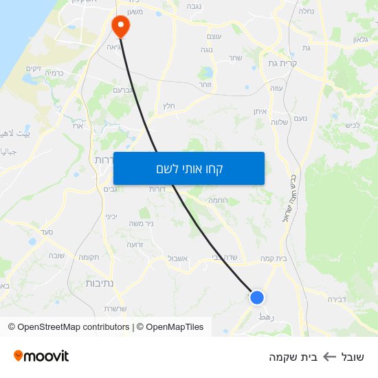 מפת שובל לבית שקמה