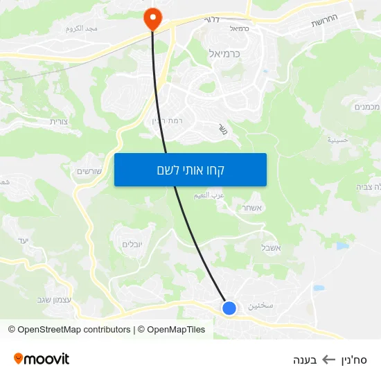 מפת סח'נין לבענה