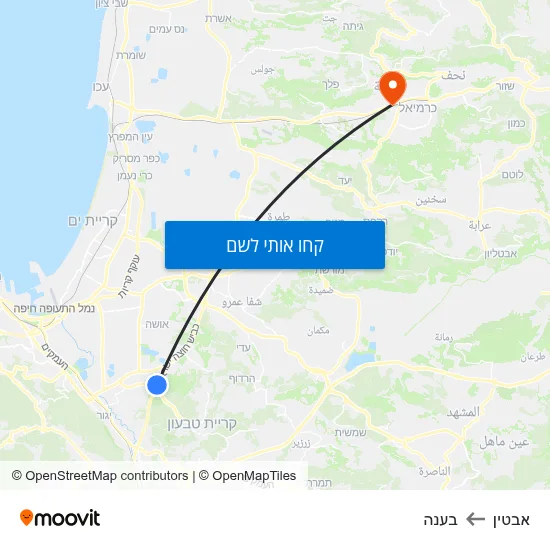 מפת אבטין לבענה