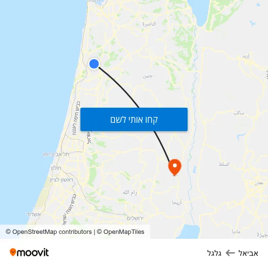 מפת אביאל לגלגל
