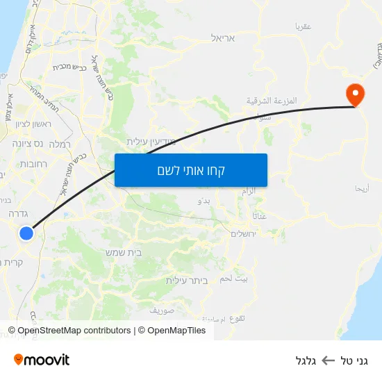 מפת גני טל לגלגל