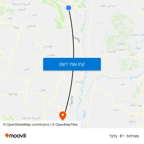 מפת מסילות לגלגל