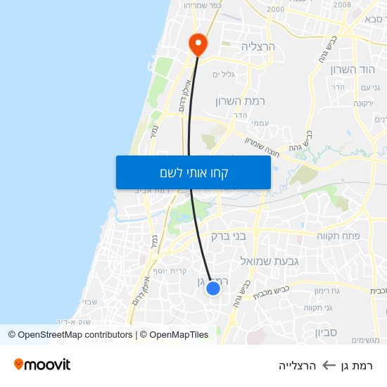 מפת רמת גן לרמת גן