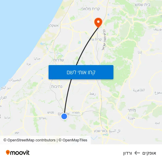 מפת אופקים לורדון