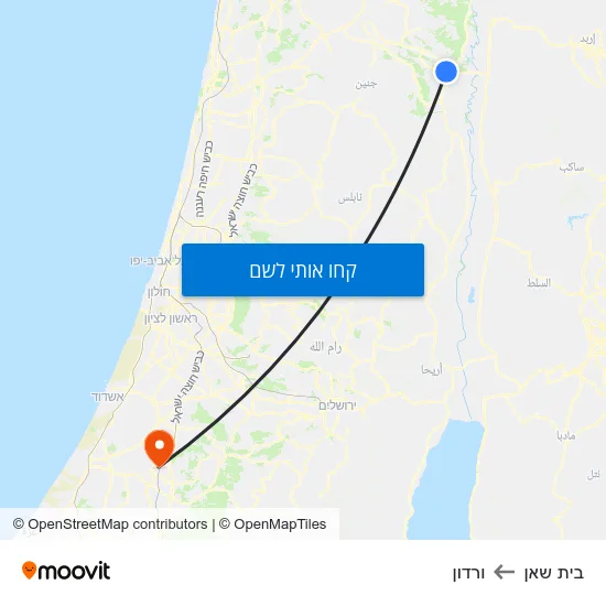 מפת בית שאן לורדון