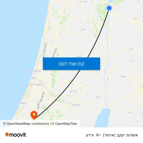 מפת אשדות יעקב (איחוד) לורדון