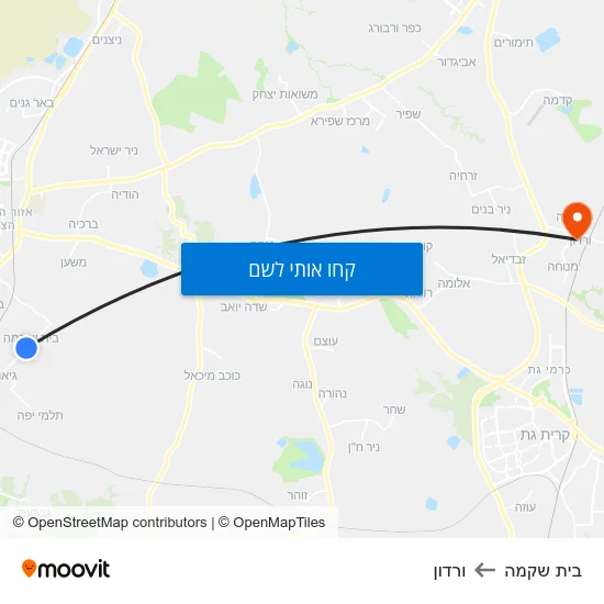 מפת בית שקמה לורדון