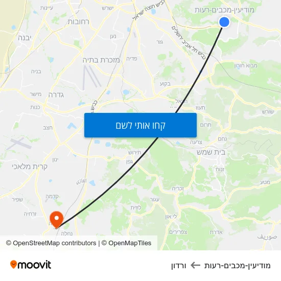 מפת מודיעין-מכבים-רעות לורדון
