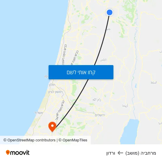 מפת מרחביה (מושב) לורדון