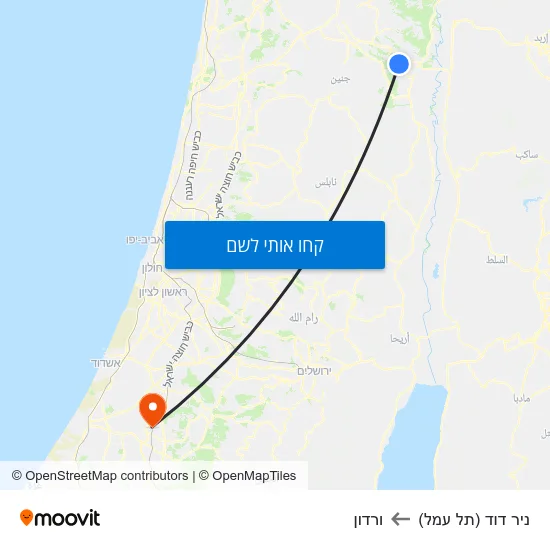 מפת ניר דוד (תל עמל) לורדון