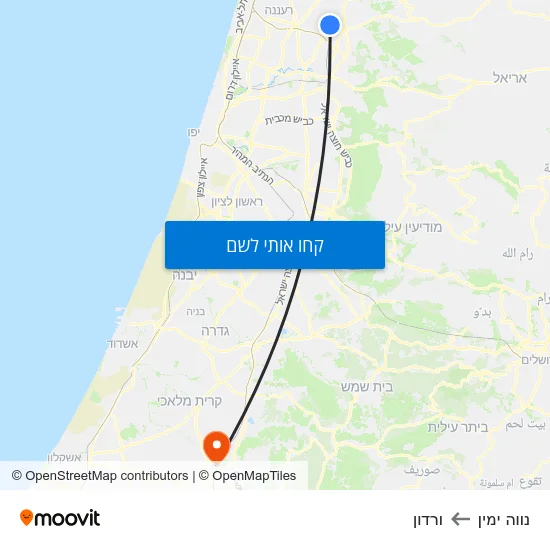 מפת נווה ימין לורדון