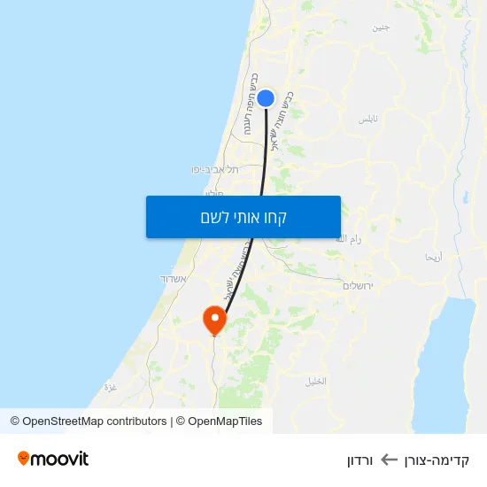 מפת קדימה-צורן לורדון