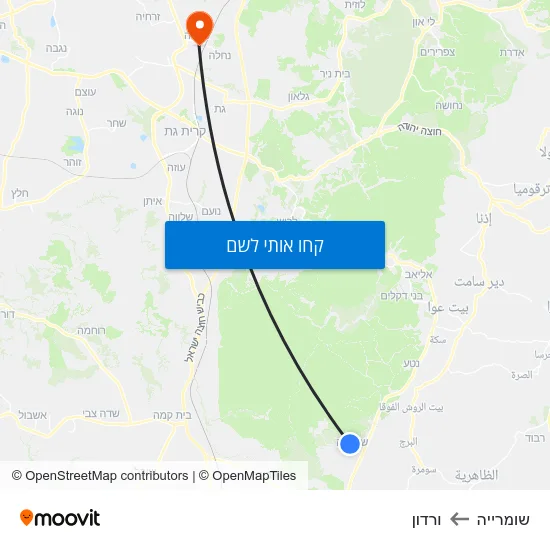 מפת שומרייה לורדון