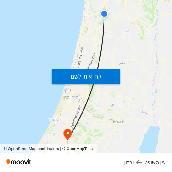 מפת עין השופט לורדון