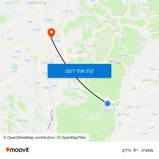 מפת אמציה לורדון