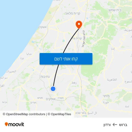 מפת ברוש לורדון