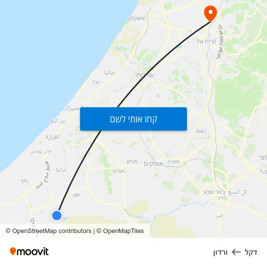 מפת דקל לורדון