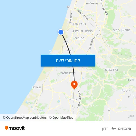 מפת פלמחים לורדון