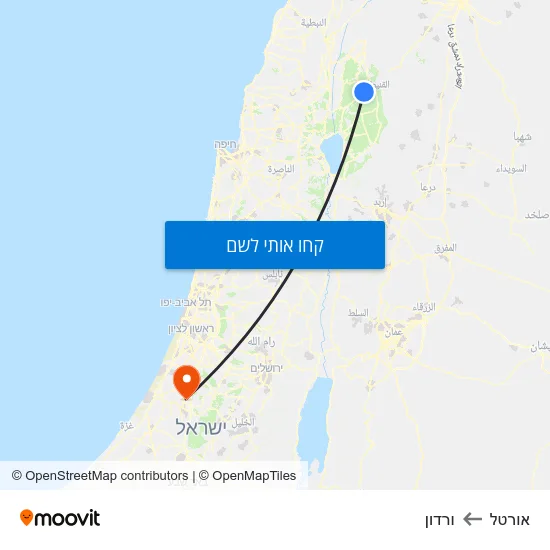 מפת אורטל לורדון