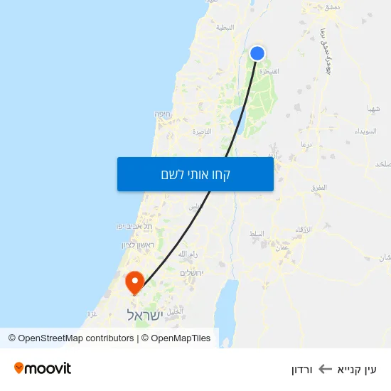 מפת עין קנייא לורדון