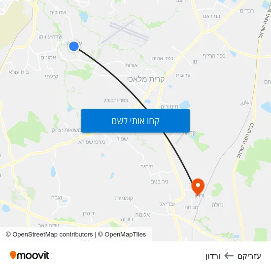 מפת עזריקם לורדון