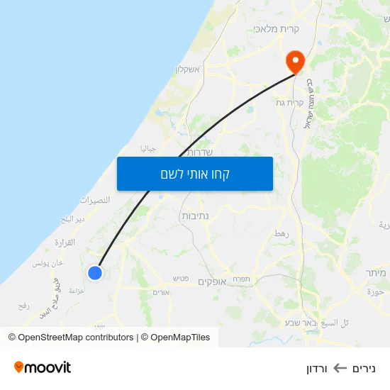 מפת נירים לורדון