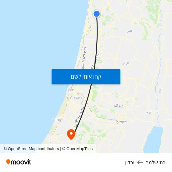 מפת בת שלמה לורדון