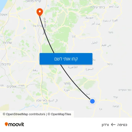 מפת כסיפה לורדון