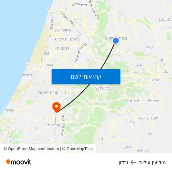 מפת מודיעין עילית לורדון
